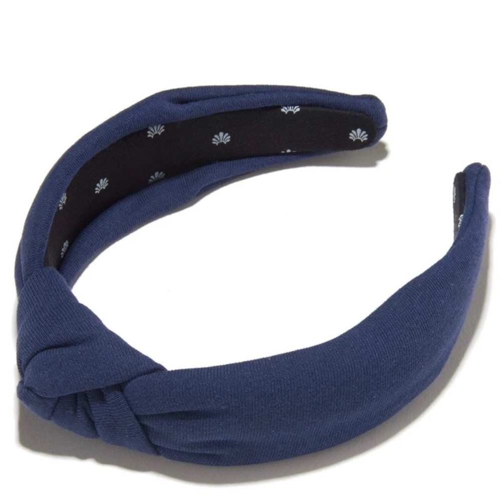 Lele Sadoughi - Navy Woven Knotted Headband